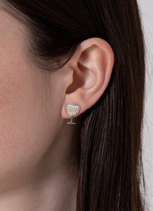 Detail View - Click To Enlarge - BIJOU DE M - Montrachet 18K Yellow White Gold Diamond Single Earring