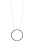 BIJOU DE M Circle 18K Gold Black Diamond Necklace