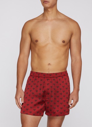 Figure View - Click To Enlarge - SKIMS - Sateen Sleep Printed Boxer