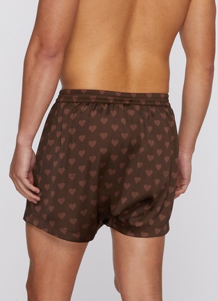 Front View - Click To Enlarge - SKIMS - Sateen Sleep Printed Boxer