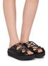 Figure View - Click To Enlarge - SACAI - Treck Leather Slides