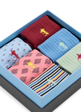 Detail View - Click To Enlarge - LONDON SOCK COMPANY - The Spotlight Sock Gift Box — Set Of 6