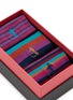 Detail View - Click To Enlarge - LONDON SOCK COMPANY - Sunset Stripes Sock Gift Box — Set Of 3