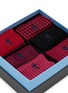 Detail View - Click To Enlarge - LONDON SOCK COMPANY - Dash Of Red Sock Gift Box Set — Ruby