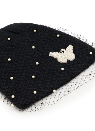 Detail View - Click To Enlarge - JENNIFER BEHR - Gretchen Voilette Beanie