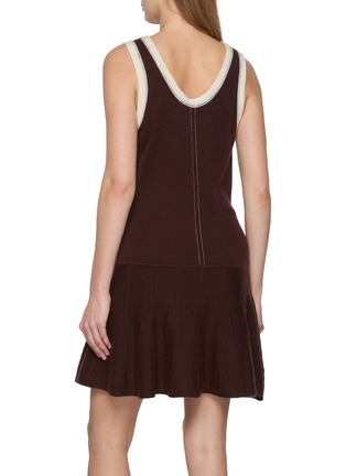 Back View - Click To Enlarge - CUDDLEUP - Tennis Cashere Knit Dress