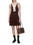 Figure View - Click To Enlarge - CUDDLEUP - Tennis Cashere Knit Dress