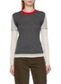 CUDDLEUP Layered Long Sleeve Cashere Knit T-Shirt