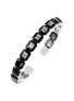 NIKOS KOULIS Oui 18K White Gold Diamond Enamel Bracelet