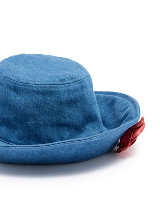 Detail View - Click To Enlarge - MAISON MICHEL - Isabella Rose Denim Hat