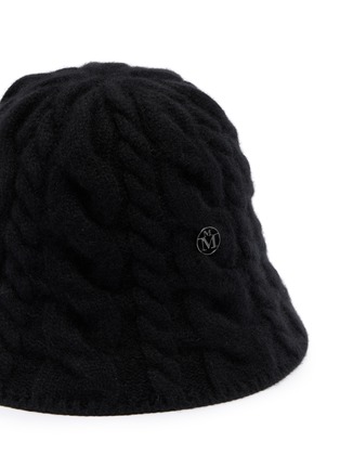 Detail View - Click To Enlarge - MAISON MICHEL - Clem Cable Knit Bucket Hat