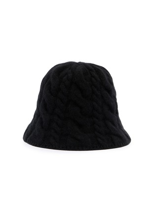 Figure View - Click To Enlarge - MAISON MICHEL - Clem Cable Knit Bucket Hat