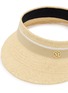 Detail View - Click To Enlarge - MAISON MICHEL - Penny Woven Straw Visor