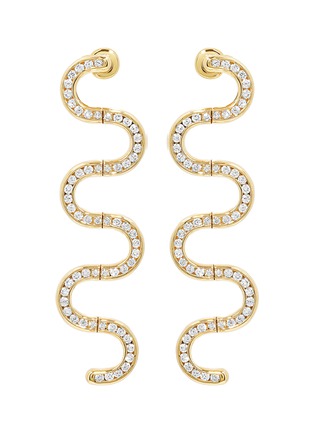 Main View - Click To Enlarge - STATE PROPERTY - Edessa 18K Gold Pavé Diamond Earrings