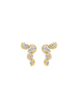 Main View - Click To Enlarge - STATE PROPERTY - Edessa 18K Gold Diamond Pear Cut Droplet Earrings