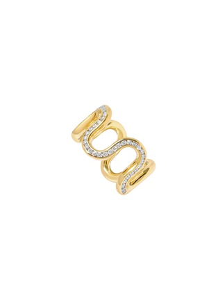 Main View - Click To Enlarge - STATE PROPERTY - Edessa 18K Gold Pavé Diamond Ring — US 6.5