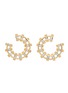 STATE PROPERTY Railroad 18K Gold Diamond Loop Earrings