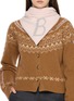 Figure View - Click To Enlarge - BARRIE - Logo Embroidered Cashmere Foulard