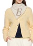 Figure View - Click To Enlarge - BARRIE - Logo Embroidered Cashmere Foulard