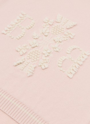 Detail View - Click To Enlarge - BARRIE - Thistle Cashmere Stole Scarf