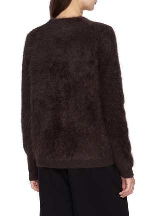 Back View - Click To Enlarge - DREYDEN - Patch Pocket V-Neck Cashmere Cardigan