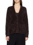 DREYDEN Patch Pocket V-Neck Cashmere Cardigan