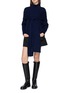 Figure View - Click To Enlarge - DREYDEN - Scarf Tie Wool Cashmere Knit Sweater