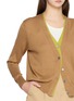  - DREYDEN - Double Layer Silk Cashmere Knit Cardigan