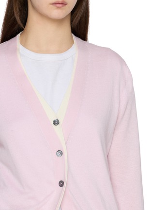  - DREYDEN - Double Layer Silk Cashmere Knit Cardigan
