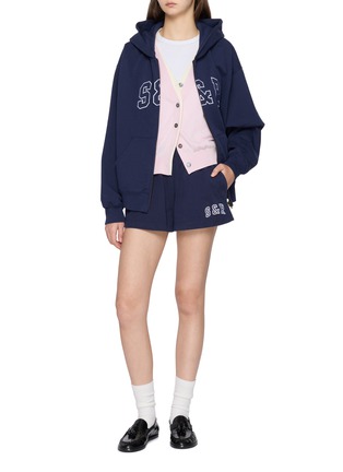 Figure View - Click To Enlarge - DREYDEN - Double Layer Silk Cashmere Knit Cardigan