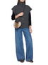 Figure View - Click To Enlarge - DREYDEN - High Neck Wool Cashmere Knit Cardigan
