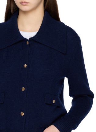  - DREYDEN - Collared Button Down Cashmere Knit Cardigan