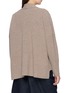 Back View - Click To Enlarge - DREYDEN - Turn Collar Wool Cashmere Knit Cardigan