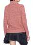 Back View - Click To Enlarge - DREYDEN - Collared Mélange Wool Cashmere Knit Sweater