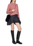 Figure View - Click To Enlarge - DREYDEN - Collared Mélange Wool Cashmere Knit Sweater