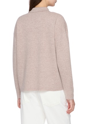 Back View - Click To Enlarge - DREYDEN - Cashmere Cotton Knit Shirt