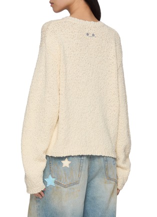 Back View - Click To Enlarge - GOODBAI - Robot Cat Intarsia Oversized Sweater