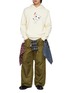 Detail View - Click To Enlarge - GOODBAI - Robot Cat Graphic Oversized Hoodie