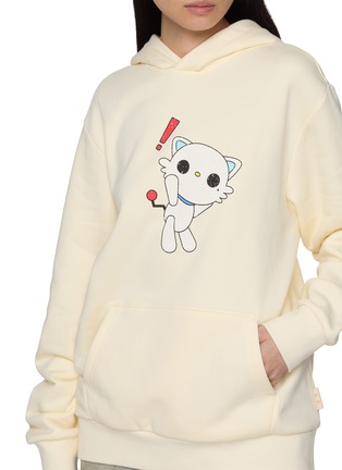 - GOODBAI - Robot Cat Graphic Oversized Hoodie