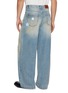 Detail View - Click To Enlarge - GOODBAI - Star Appliqué Distressed Light Wash Jeans