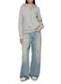 Figure View - Click To Enlarge - GOODBAI - Star Appliqué Distressed Light Wash Jeans