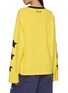Back View - Click To Enlarge - GOODBAI - Printed Star Sleeves Graphic Print Long Sleeve T-Shirt