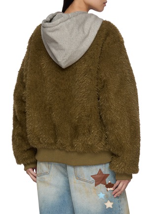 Back View - Click To Enlarge - GOODBAI - Zippered Sleeve Pocket Hooded Jacket