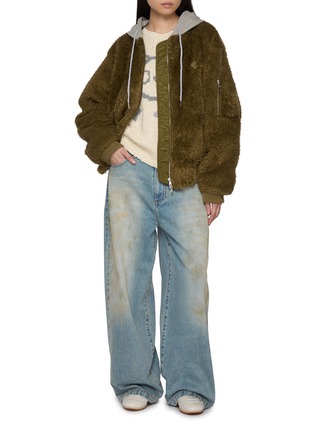 Figure View - Click To Enlarge - GOODBAI - Zippered Sleeve Pocket Hooded Jacket