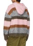  - GOODBAI - Robot Cat Oversized Stripe Hooded Sweater