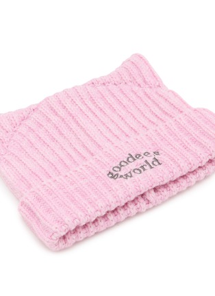 Detail View - Click To Enlarge - GOODBAI - Logo Cat Ear Beanie