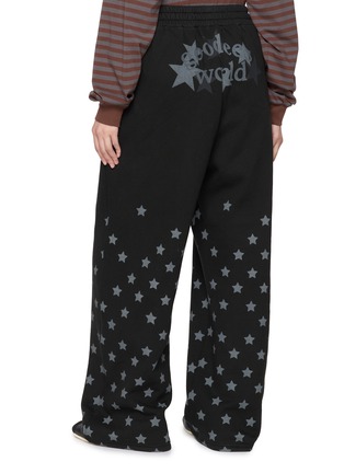 Back View - Click To Enlarge - GOODBAI - Star Print Straight Leg Washed Sweatpants