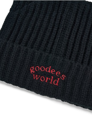 Detail View - Click To Enlarge - GOODBAI - Logo Cat Ear Beanie
