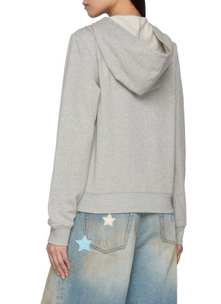 Back View - Click To Enlarge - GOODBAI - Tie Neck Zip Up Hoodie