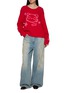 Figure View - Click To Enlarge - GOODBAI - Cat Intarsia Oversized Sweater